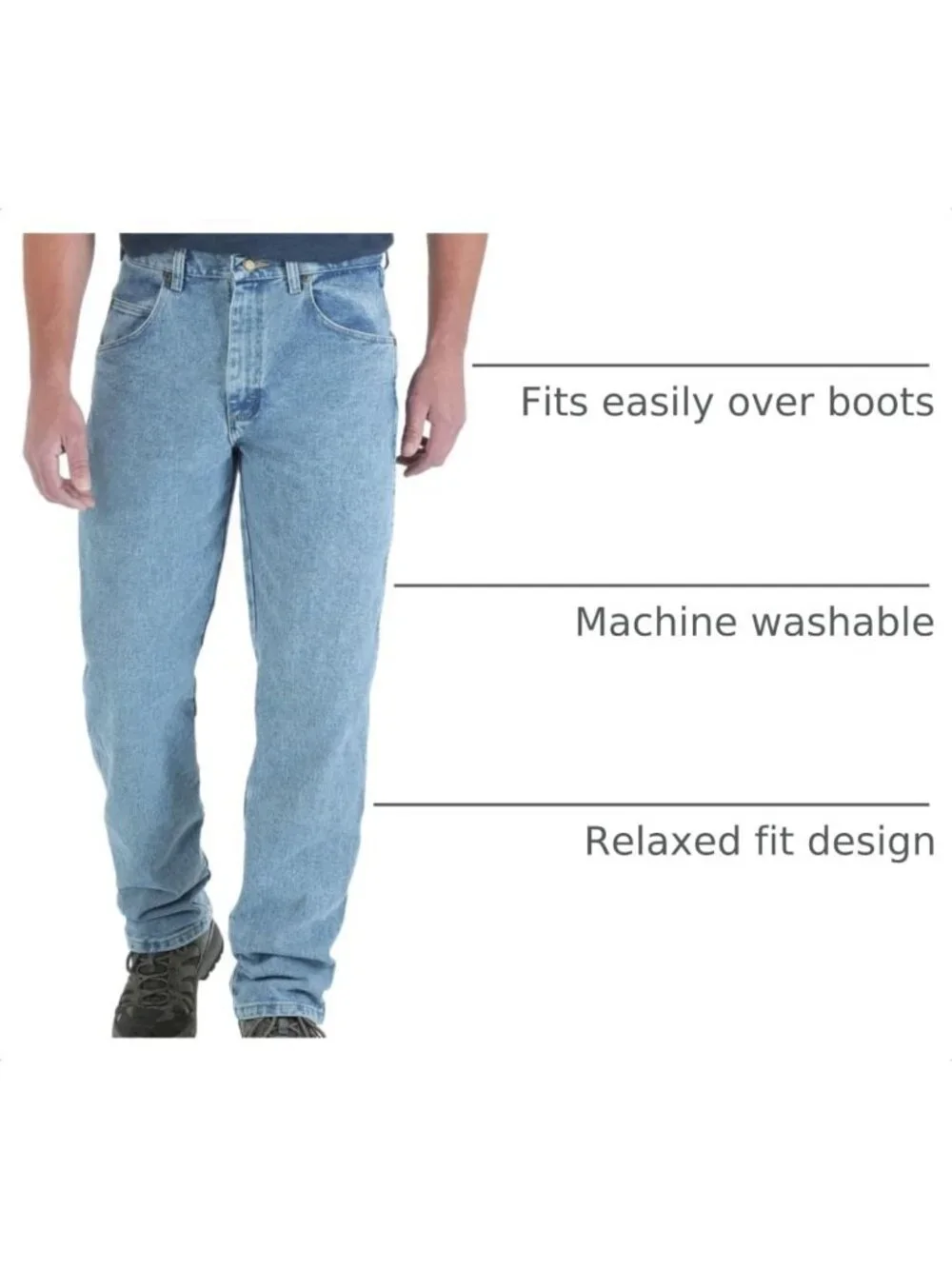 Relaxed Fit Men's Jeans - Comfortable Denim Pants for Casual Wear & Everyday